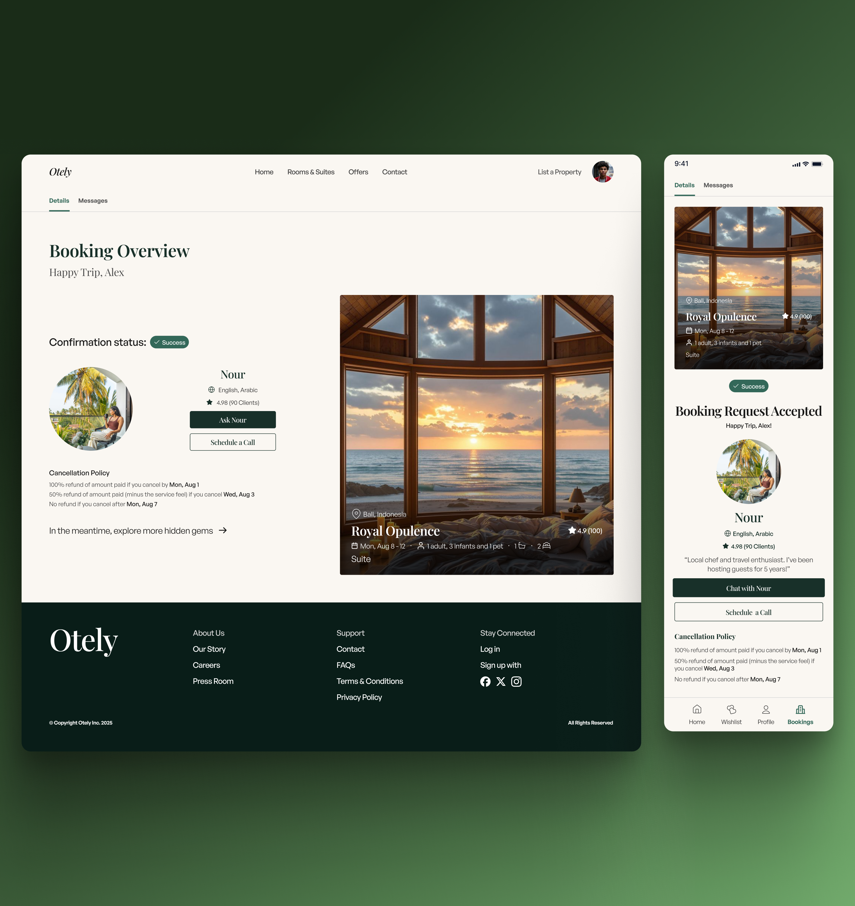 Responsive isn't just aesthetic branding desktop figma freelance graphic design hospitality hotel mobile product design responsiveness ui ux web design website