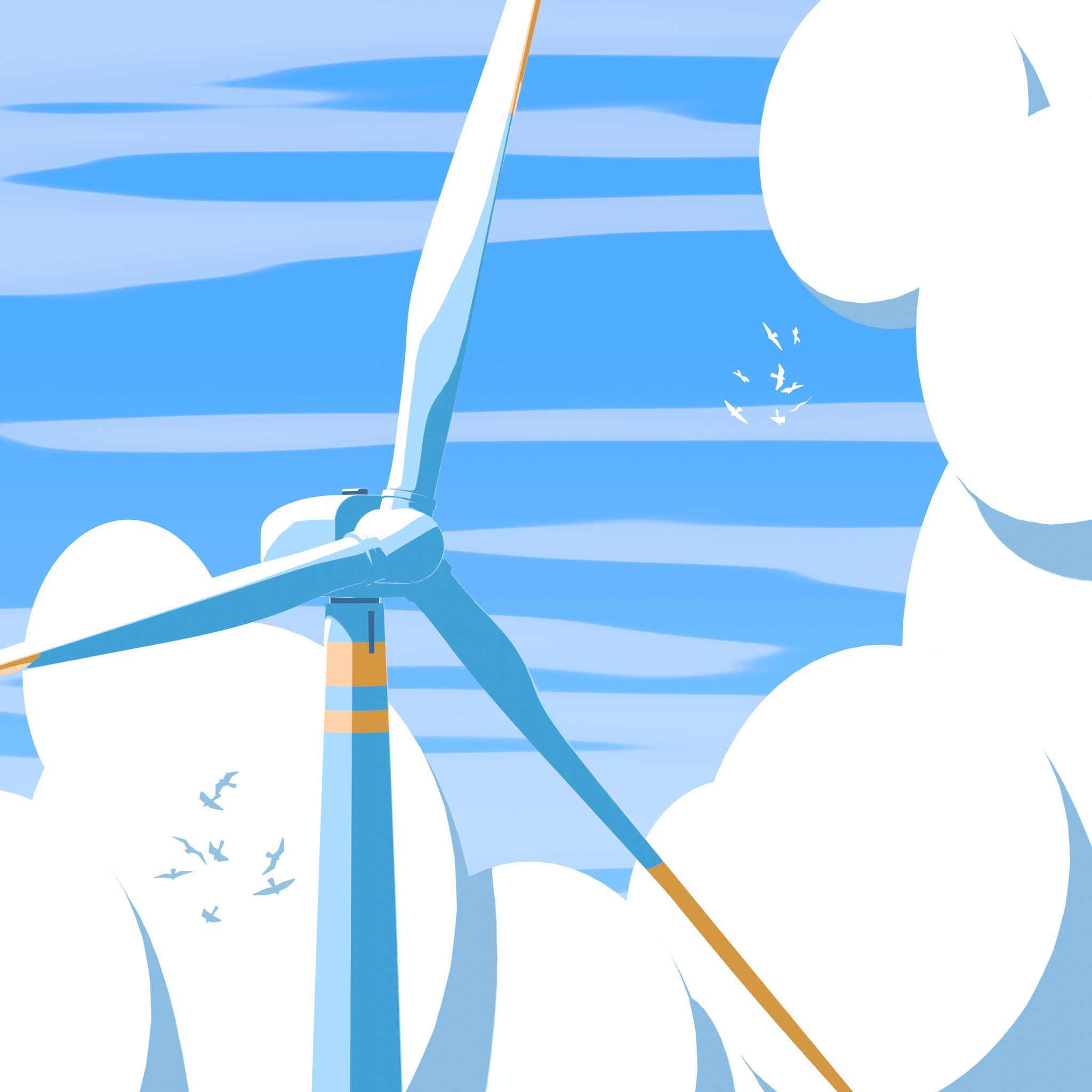 EPB Illustrations 3d illustration blender chattanooga electricity epb internet neo futurism power quantum utilities