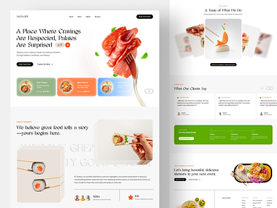 Online Food Ecommerce Website Landing Page Design e commerce eat ecommerce ecommerce website figma food food delivery food delivery website grocery hospitality landing page luxury online food online food website trendy design ui ux web ui