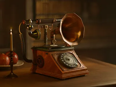 "Telemusicplayer" 3D Modeling 3d 3d art 3d artwork 3d design 3d model 3d modeling ar artwork branding design environment graphic design illustration relaistic 3d modeling vr