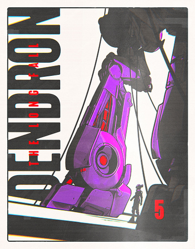 Covers Numbered 4 & 5 3d art 80s 90s blender cover art graphic design mech robot vintage prints