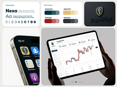 CryptiKey | Brand Identity & Dashboard UI/UX Design blockchain blockchainapp blockchainui brandidentit crypto cryptodesign dashboarddesign dashboardui designsystem fintech fintechdesign fintechinnovation minimaldesign productdesign uidesign uxcasestudy uxdesign webappdesign