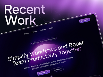 Prodexa – Team Productivity Platform Web Design 🚀 cleandesign creativeagency dashboarddesign futureofwork minimaldesign modernui productivityapp projectmanagement saasdesign taskmanagement teamcollaboration techproduct uiux web design webappdesign workflowdesign