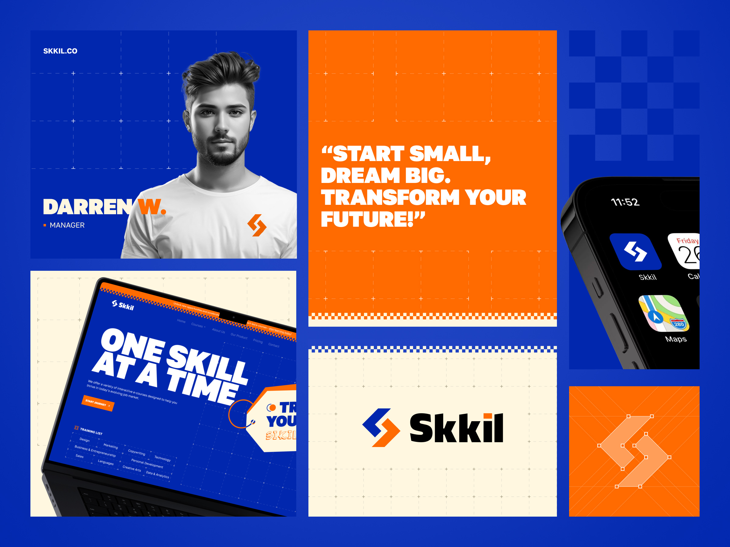 Example of Skkil - E-Course Branding Logo Design