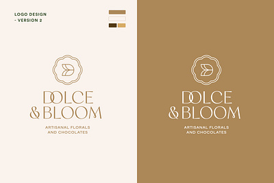 Dolce&Bloom - Floral and Chocolate Boutique Luxurious Branding 2 abstract bloom bloom logo brand identity db db logo db monogram dolce dolce logo letter letter d letter d logo letters logo logo design luxury luxury logo modern monogram monogram logo