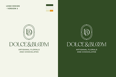 Dolce&Bloom - Floral and Chocolate Boutique Luxurious Branding 3 bloom bloom logo db db logo dolce dolce logo logo logo design luxury luxury logo modern monogram monogram logo