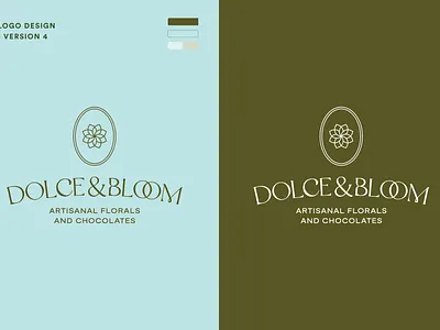 Dolce&Bloom - Floral and Chocolate Boutique Luxurious Branding 4 abstract abstract logo bloom bloom logo brand identity dolce dolce logo flower flower logo logo logo design luxurious luxurious logo luxury luxury logo modern
