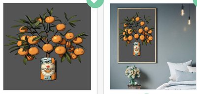 Orange tree design app branding design graphic design illustration logo typography ui ux vector