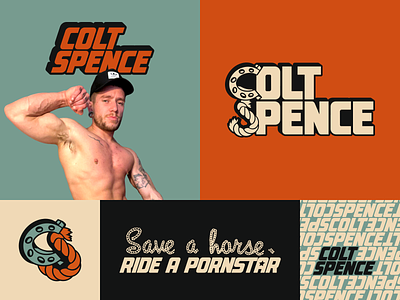 Colt Spence Brand Identity adult branding colt cs design gay horse shoe identity logo mark monogram onlyfans pornstar rope save a horse spence xxx