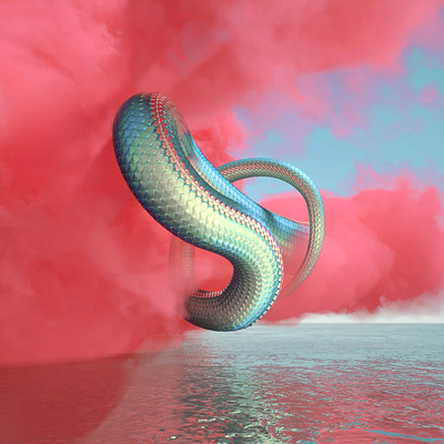 ArcCr-20 3d 3d modeling abstract art c4d design digital art experimental illustration serpentine snake