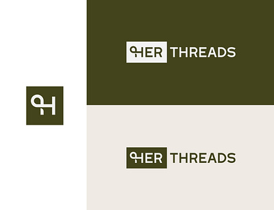 HerThreads - Women Apparel Letter H Loop Logo Design abstract brand identity letter letter h letter h logo letters logo logo design loop loop logo modern thread thread logo