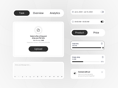UI Components branding components components u design system illustration inspiration ui ui components ui design ui design components uiux ux