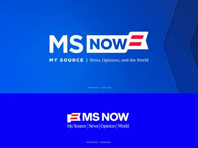 MS Now - Logo Tweak america flag logo msnbc msnow nbc redesign stripes tweak usa