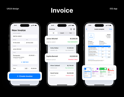 Invoice – Fast & Easy Billing App app app ios design ui ux