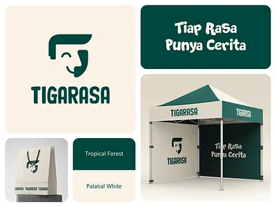 Tigarasa - Indonesian Food Branding brand design brand identity branding branding logo brands design food food identity food logo food packaging design graphic design illustration indonesian food indonesian food branding logo logo design logotype resraurant logo tenant design visual identity