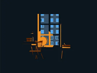Evening Vibe design illustration vector