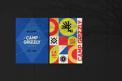 Camp Grizzly – Welcome Poster branding camp design graphic design poster