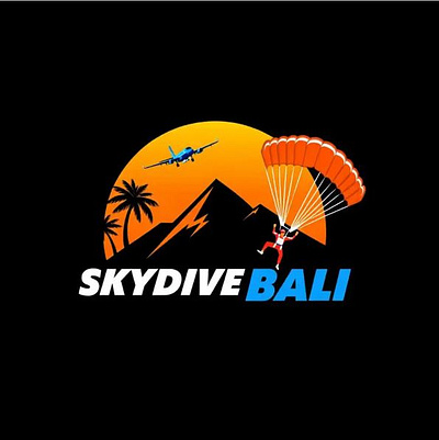 Creative Logo For Skydive Company art branding business logo custom logo illustration logo designer meaningful logo skydive timeless logo unique logo vector