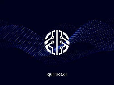 quillbot.ai Server Logo Design abstract logo digital branding logo design minimal logo modern logo startup logo tech logo web server logo