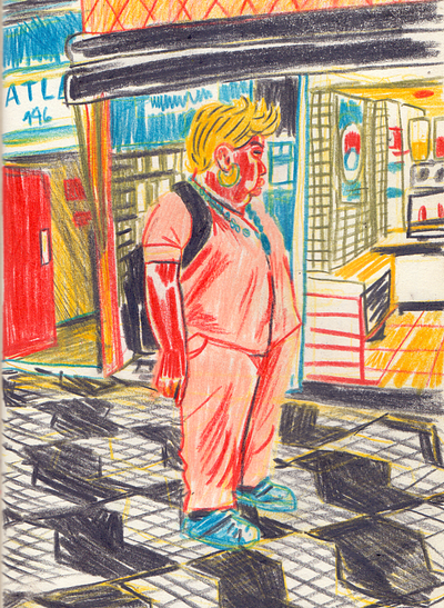 Pink art artwork colored pencil colorpencil editorial illustration illustration pencil colour