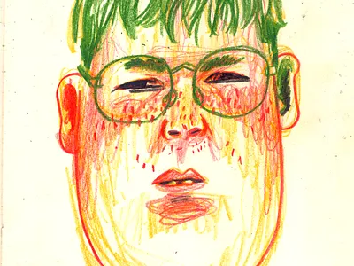 Shy boy art artwork colored pencil colorpencil editorial illustration illustration pencil colour