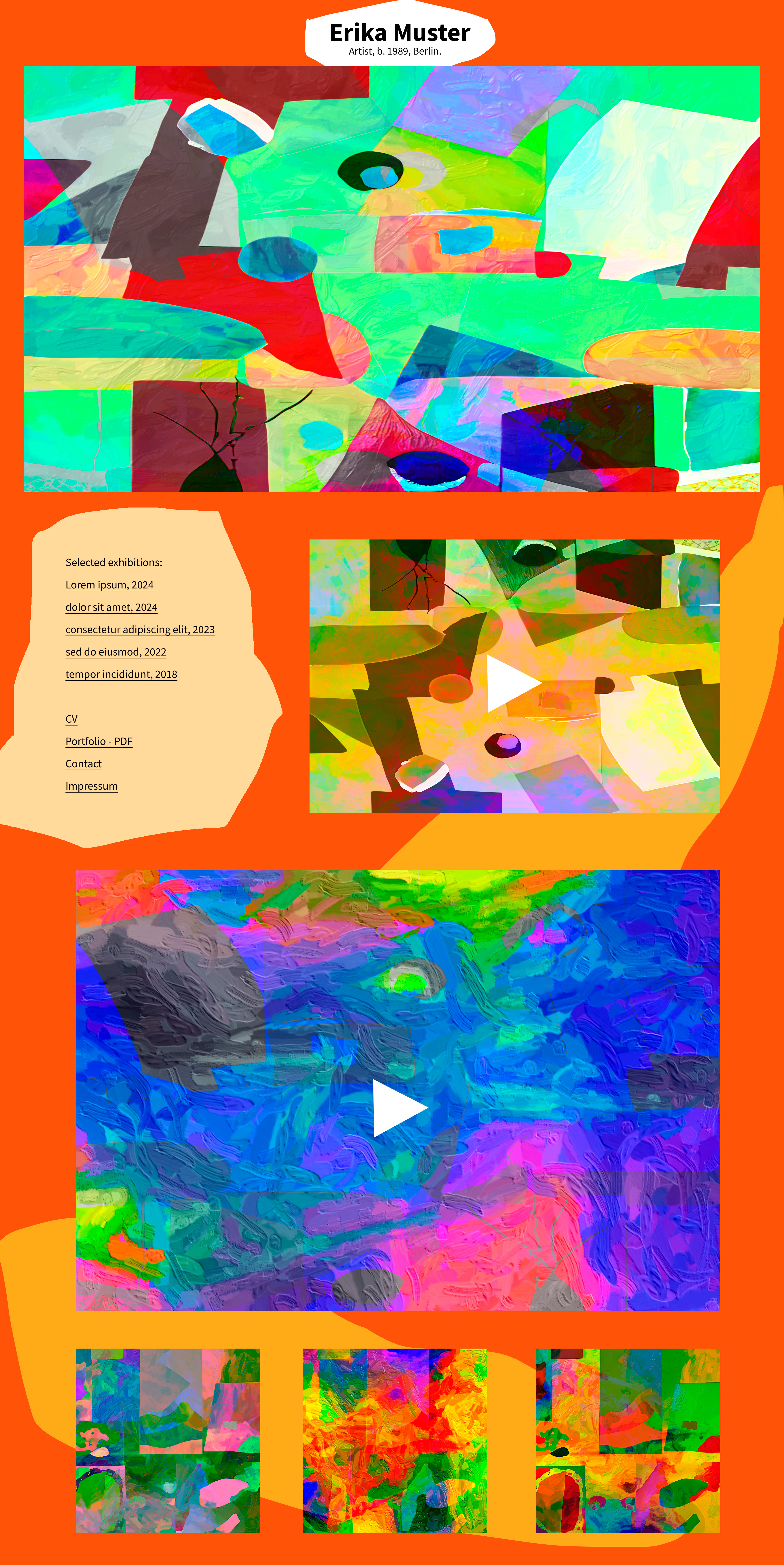 Example of Creative Handcoded Bespoke Webdesign