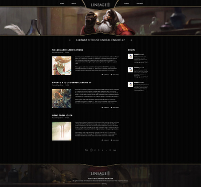 Lineage 3 Fansite fansite graphic design l2 l3 lineage lineage 3 mmo mmorpg online website