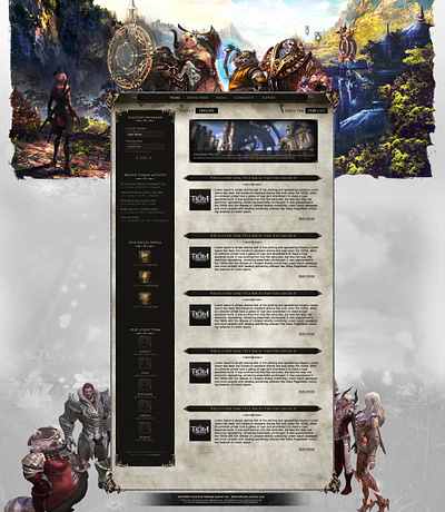 TERA Dreams dreams graphic design mmo mmorpg online tera web website