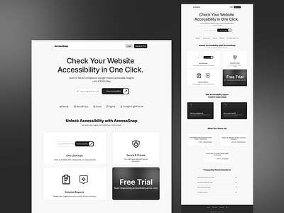 Minimal Landing Page Design design product design saas ui ux web webdesign website website design