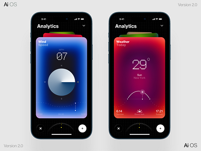 AI Analytics ai dashboard data homepage illustration interface ios iphone mobile os