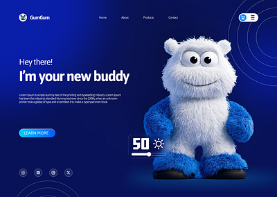 Meet GumGum branding graphic design landing page design poster design ui uiux