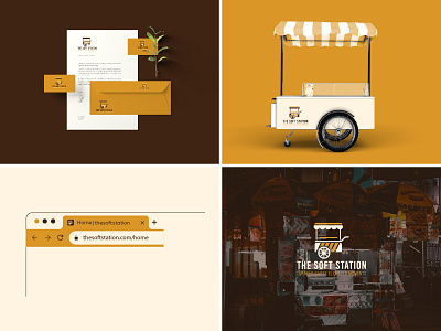 Food Cart Logo | Street Food Logo and branding Design barnd boook brand identity brand kit branding cart food logo delivery design fast food food car food logo foot cart gradeint iconic identity illustration logo logo design modern restaurant logo street food