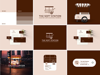 Food Cart Logo | Street Food Logo and branding Design brand book brand identity brand kit branding cafe food cart food logo design fast food food cart food logo gradeint iconic identity illustration logo logo design modern street food
