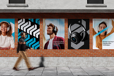 Headphone Logo Design and Brand Identity branding logo logo brandign logo design poster