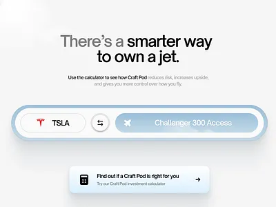 Smarter way to own a jet ai app design ui ux