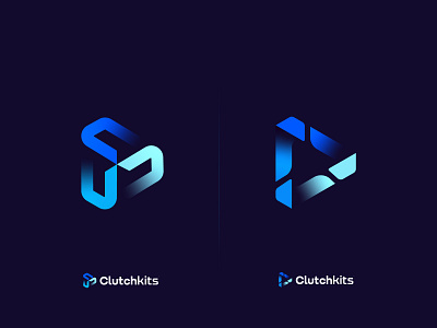 ClutchKits logo design Proposal branding buton button ecommerce finance financial fintech for sale gamer gaming influence kit logo designer media nft play software tech unused vedio
