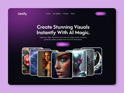 Genify by Thrilling Tech | Transform Text into Visuals ai art ai design tool ai magic creative ai digital art image generator thrilling tech visual creator