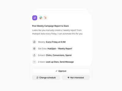 AI Marketing Automations app design ui ux