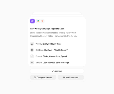 AI Marketing Automations app design ui ux