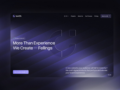Agency Website Landing Page | Modern UI Design 3d agency amazing awesome beautiful best branding design design agency glass glass effect logo graphic design hero section logo modern motion graphics purple ui ux web design