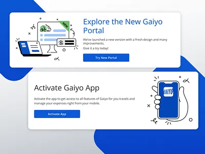 Gaiyo Portal – Illustration & Banner Design flat illustration illustration portal design ui web design