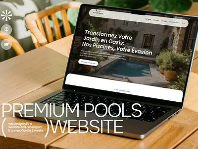 Premium Pools | Website Design and Webflow Development corporate website design frontend graphic design hotel website | uiux webflow landing page premium design real estate website ui web design web development webflow website website design weflow developer