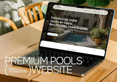 Premium Pools | Website Design and Webflow Development corporate website design frontend graphic design hotel website | uiux webflow landing page premium design real estate website ui web design web development webflow website website design weflow developer