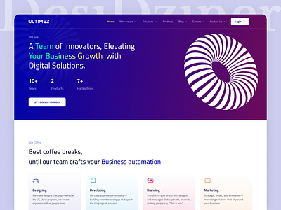 Website Design - Corporate homepage landing page ui ui design ui inspiration uiux design