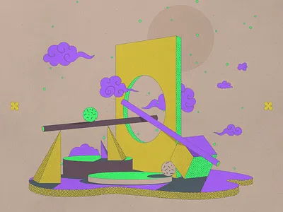 Clouds 2d ball clouds geometric graphic design illustration shapes tube