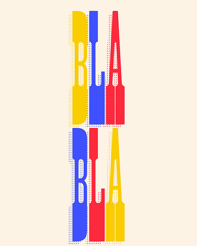 BlaBlaBla animation colours fonts graphic design kinetic motion graphics