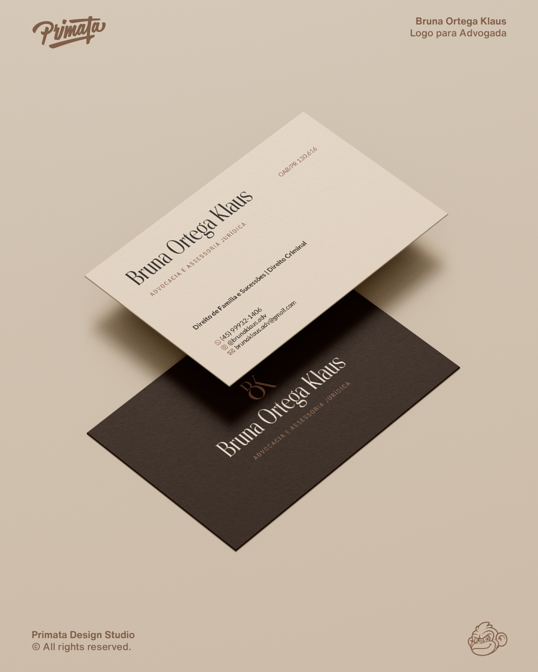 Bruna Ortega Klaus Advogada advogada advogado bok brand bruna design graphic design law lawyer logo monogram typography