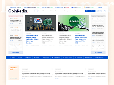 News Webiste - Cocept Design crypto fintech homepage news ui inspiration uiux uiux design