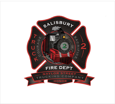 Salisbury Fire Dept patch vector