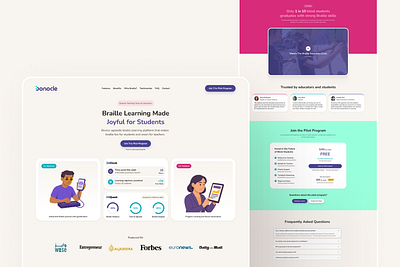Bonocle website redesign concept 2025 branding clean design figma illustration logo minimal ui web website